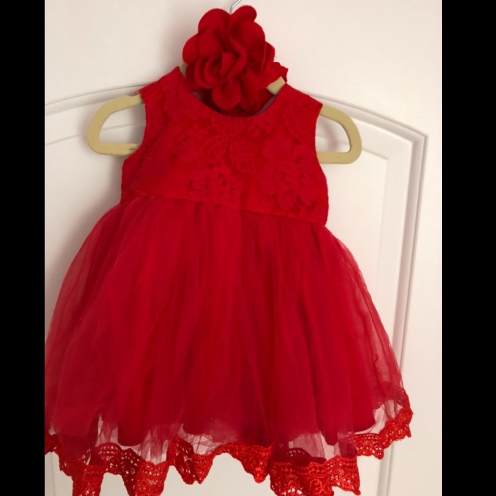 Baby Girl Red Dress❤️